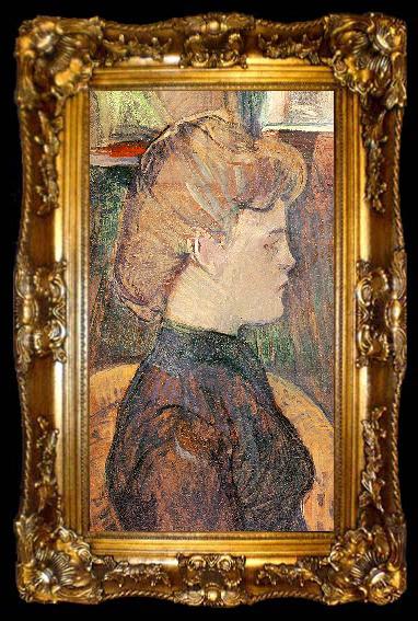 framed   Henri  Toulouse-Lautrec The Painter